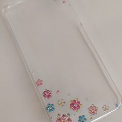 キュート お花畑 フラワー デコレーション スマホケース デコ　ほぼ全機種可能 3枚目の画像