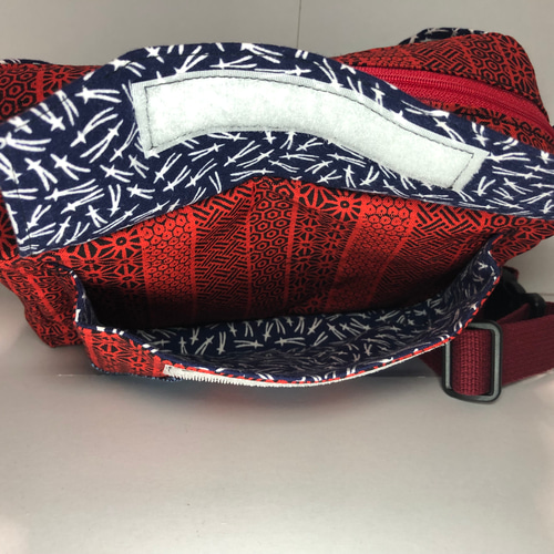 だんだら和柄スクエアボディバック ボディバッグ・ウエスト