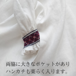 スモック刺繍【チャーチ スモック ドレス】 サイズ90 95 100  ワンピース ドレス 5枚目の画像