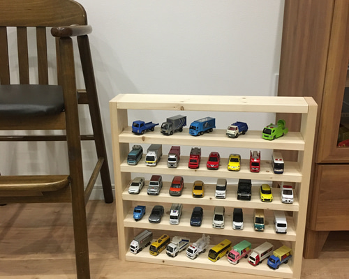 トミカ収納棚 お片付けボックス 見せる収納 インテリア 棚・シェルフ