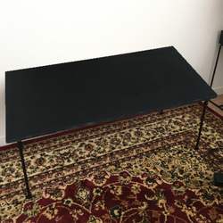 期間限定価格！オーダーテーブル　オリジナルテーブル　お洒落アイアンカフェテーブル　天然無垢材 1枚目の画像