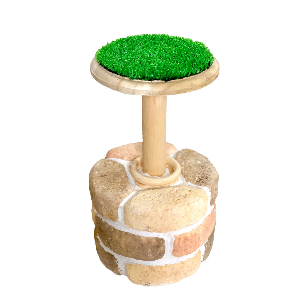 猛禽類　フクロウ　ハリスホーク　ノスリ　パーチ　丸型ファルコンブロック