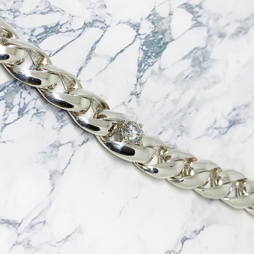 solid chain》チェーンブレスレット｜silver925・喜平チェーン
