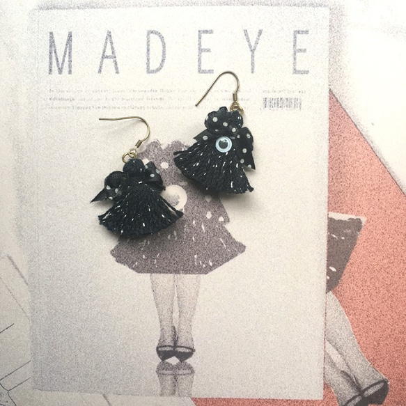 ハロウィンにおすすめ！【Hello!MONSTER!!】タッセルアクセサリー［MADEYE］ 1枚目の画像