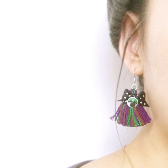 ハロウィンにおすすめ！【Hello!MONSTER!!】タッセルアクセサリー［MADEYE］ 5枚目の画像