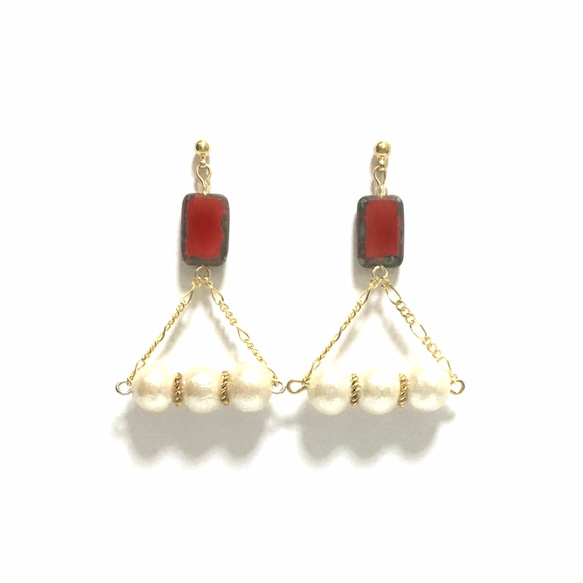 おばあちゃんのジュエリーBOXで見つけたアクセサリー【Red】 5枚目の画像