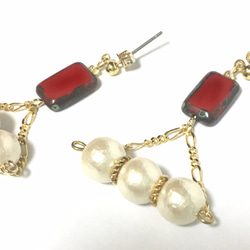 おばあちゃんのジュエリーBOXで見つけたアクセサリー【Red】 3枚目の画像