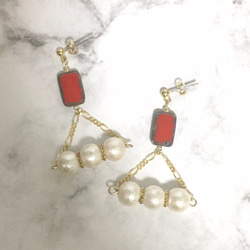 おばあちゃんのジュエリーBOXで見つけたアクセサリー【Red】 4枚目の画像