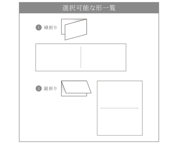 【二つ折りカード】名刺・ショップカード・サンキューカード【業者印刷】 3枚目の画像