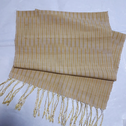 手織りストール　絣　花織 2枚目の画像