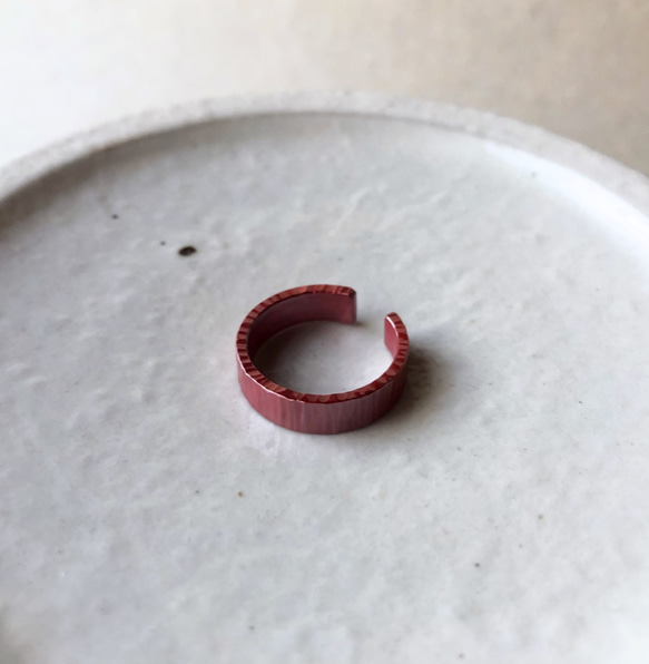 深紅銅「凹槽環」5mm寬 第2張的照片