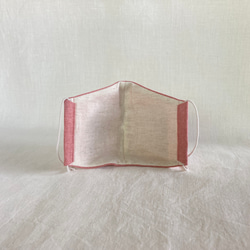 ストーンウォッシュ調ダブルガーゼ【ピンク】・Lサイズ・立体マスク 6枚目の画像