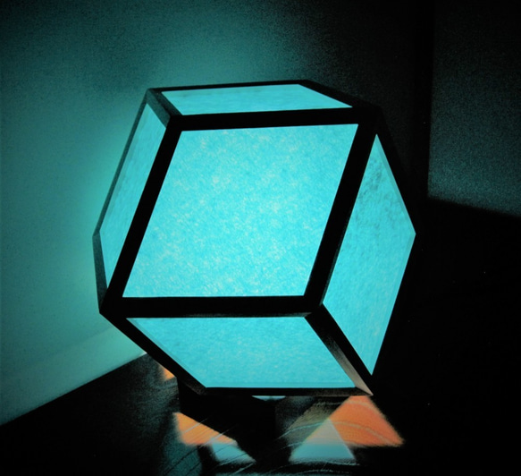 インテリア照明　翠玉　RK12TF-2　菱形１２面体　テーブルライト 3枚目の画像