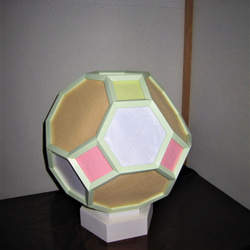 インテリア照明　ブライダルブーケ　HS26TF-1　斜方切頂立方8面体　テーブルライト 3枚目の画像