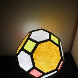 インテリア照明　ブライダルブーケ　HS26TF-1　斜方切頂立方8面体　テーブルライト 4枚目の画像