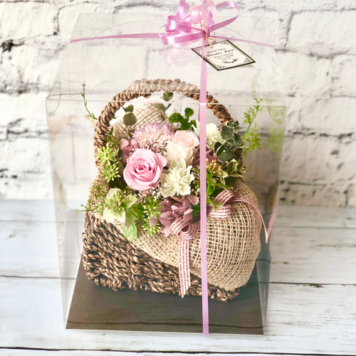 プリザーブドフラワープレゼント❤︎プリザーブドフラワーのナチュラル