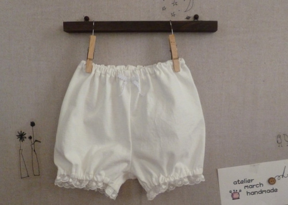 【Marquise】サマーレースカンカンブルマパンツ march☆ブルマ☆2分丈☆パンツ☆ブルマ☆オフ☆足口裾レース