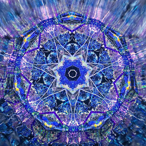 作家作品　万華鏡 青紫色 Supernova【万華鏡・受注制作】 その他インテリア雑貨 ガラスの万華鏡