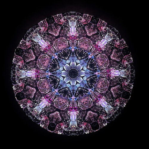 紫乃舞-Shinobu- 大【万華鏡・受注制作】 その他インテリア雑貨 ガラス