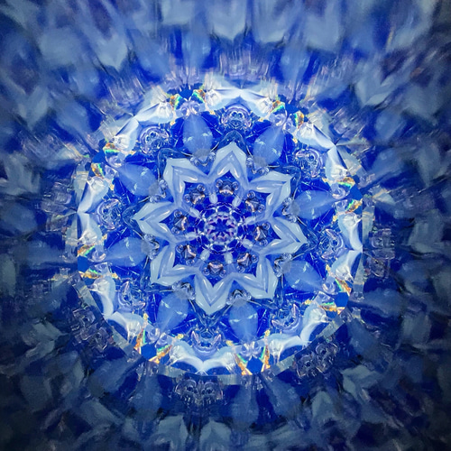 ブルーホール【万華鏡・受注制作】 その他インテリア雑貨 ガラスの
