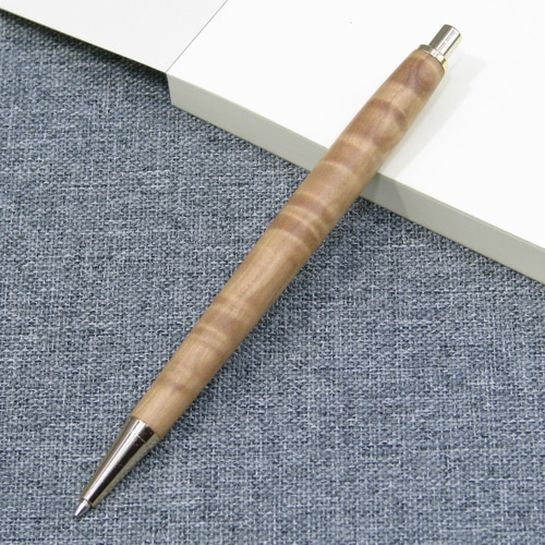 木軸シャープペンシル 0.7mm 栃縮杢 クリップレス 3/10配送法追加