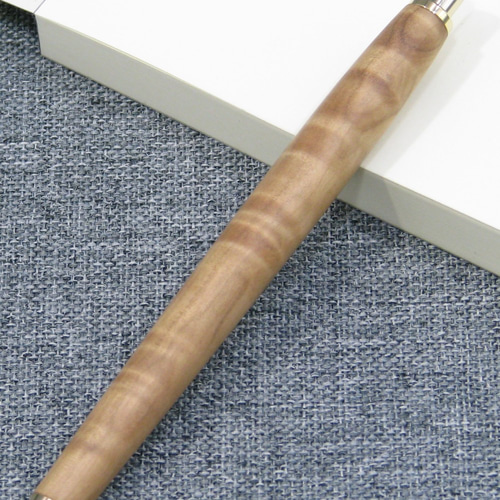 木軸シャープペンシル 0.7mm 栃縮杢 クリップレス 3/10配送法