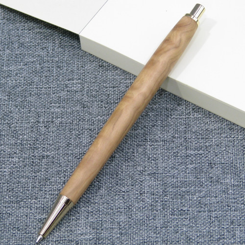木軸シャープペンシル 0.7mm 栃縮杢 クリップレス 3/10配送法追加