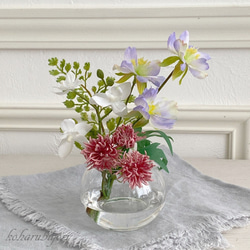 お供え花　 野の花をグラスに生けて 2枚目の画像