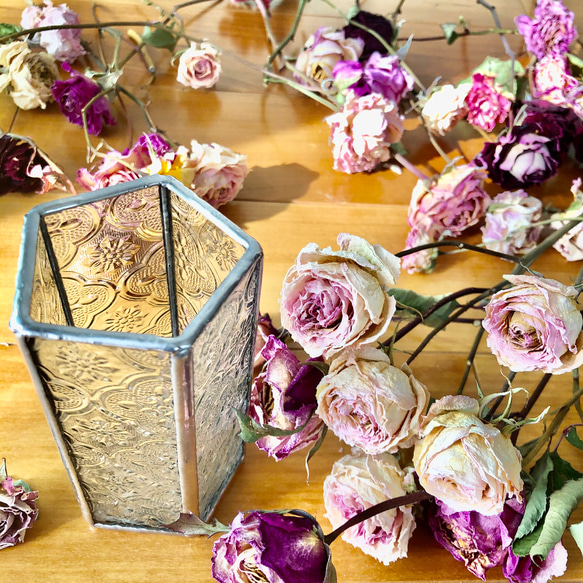 　✴︎受注製作✴︎フローラガラスの花瓶★Flora flower vase M 7枚目の画像