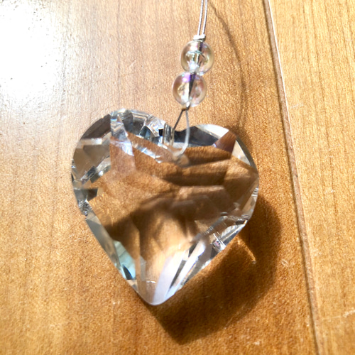 花のサンキャッチャー☆ステンドグラス サンキャッチャー moon