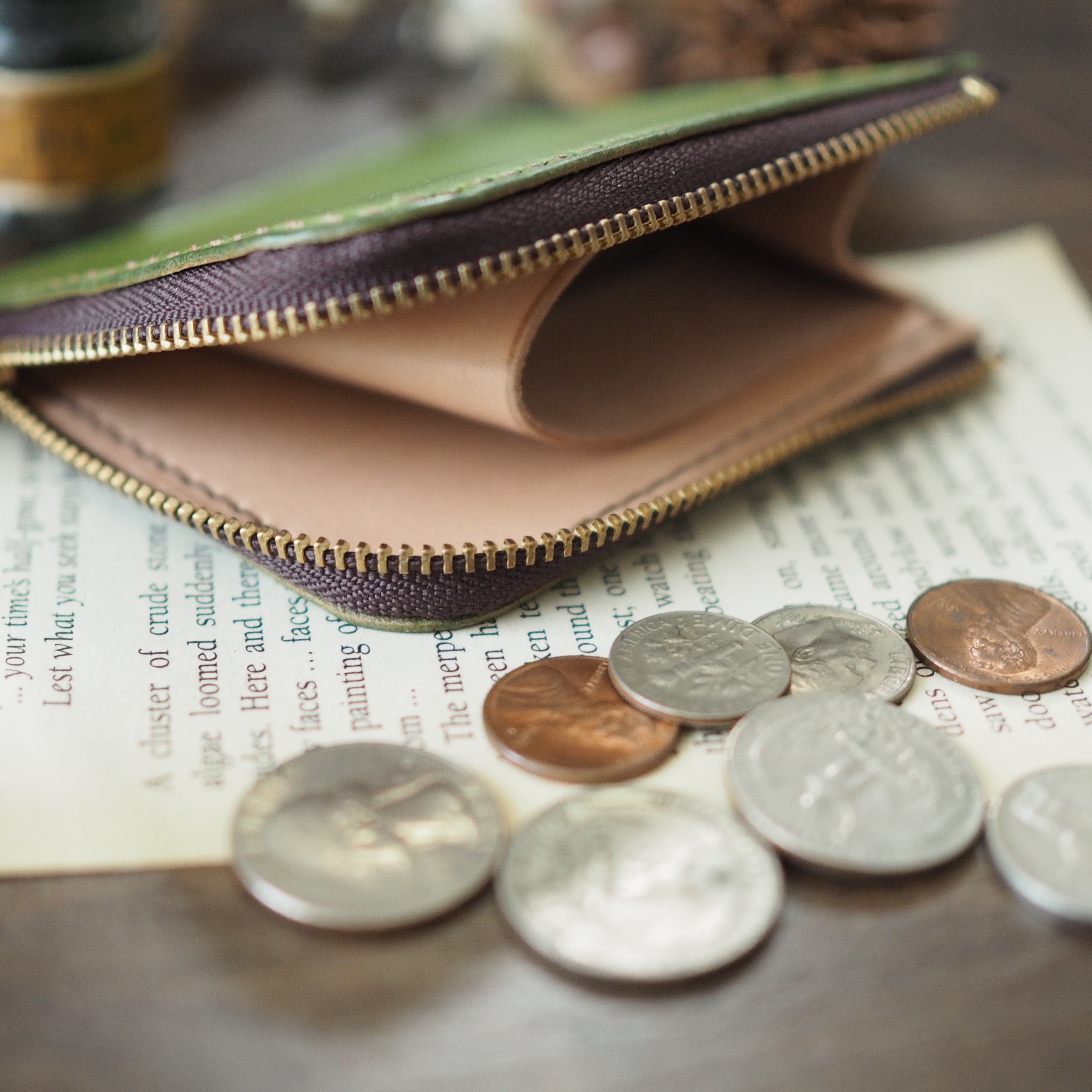 オーダーメイド・本革L字ファスナーミニウォレット【メルマガ掲載品】