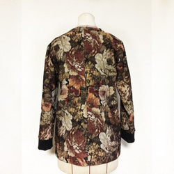 【1点もの・デザイン画付き】ゴブラン織りノーカラーソフトジャケット（KOJI TOYODA） 3枚目の画像