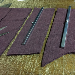 【1点もの・デザイン画付き】ゴブラン織り＆ニット切り替えボーダートップス（KOJI TOYODA） 7枚目の画像