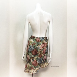 【1点もの・デザイン画付き】ゴブラン織りアシメトリースカート（KOJI TOYODA） 3枚目の画像