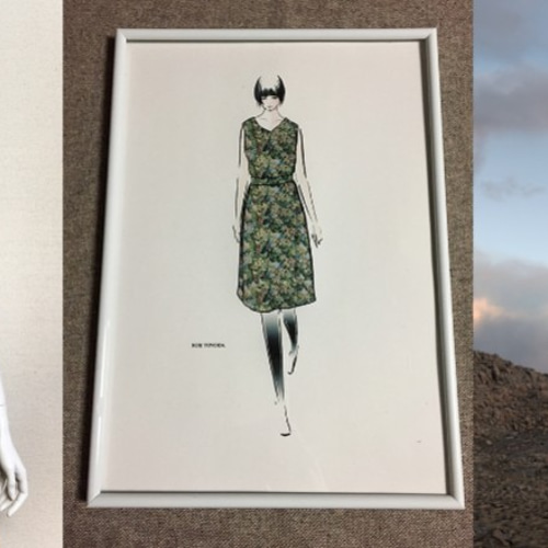 1点もの・デザイン画付き】ベルト付きゴブラン織りノースリーブ 