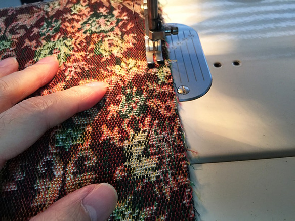 【1点もの・デザイン画付き】ゴブラン織りアシメトリースカート（KOJI TOYODA） 8枚目の画像