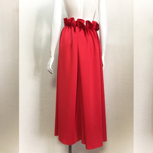 1点もの・デザイン画付き】ハイウエストシャーリングゆったりロング  