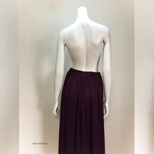 1点もの・デザイン画付き】テレコニットゆったりロングフレアー  