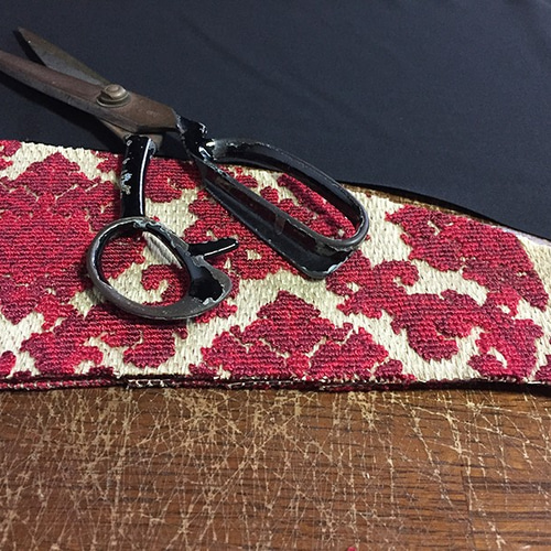 1点もの・デザイン画付き】ゴブラン調ジャガード切り替えノースリーブ  