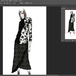 【1点もの・デザイン画付き】フリル付き金柄スカート（KOJI TOYODA） 8枚目の画像