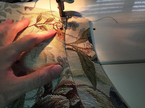 【1点もの・デザイン画付き】着物スリーブゴブラン織りワンピース（KOJI TOYODA） 7枚目の画像