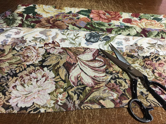【1点もの・デザイン画付き】ゴブラン織り解れフレアースカート（KOJI TOYODA） 7枚目の画像