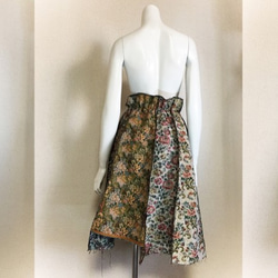 【1点もの・デザイン画付き】ゴブラン織りハイウエスト8枚接ぎスカート（KOJI TOYODA） 3枚目の画像