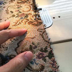 【1点もの・デザイン画付き】ゴブラン織りハイウエスト8枚接ぎスカート（KOJI TOYODA） 5枚目の画像