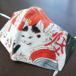 妖怪猫変化 立体マスク(大きめレディース) 1枚目の画像