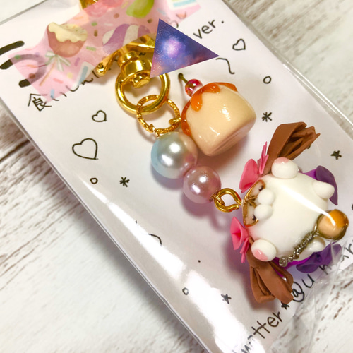 オーダー品⭐︎ハンドメイド　フェイクスイーツ　キーホルダー　チャーム オーダーメイド♢フェイクスイーツ キーホルダー キーホルダー