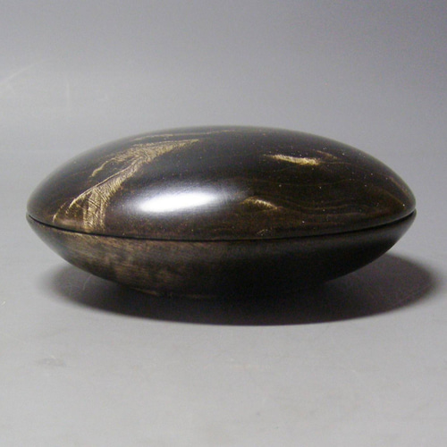 楓斑杢黒漆染めミニ食籠 香盒にも その他インテリア雑貨 natumenomi