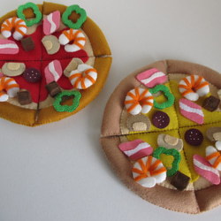 ピザやさんごっこ フェルトおままごと お店やさんごっこ おうち遊び