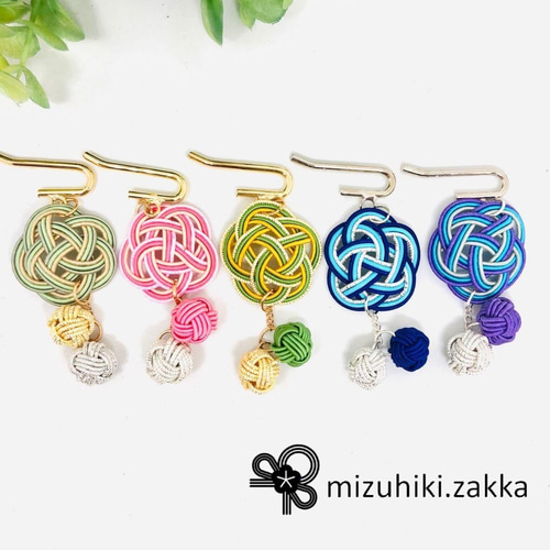 水引雑貨☆揺れ感が素敵なポニーフック♡*ご縁を結ぶ水引 ポニーフック