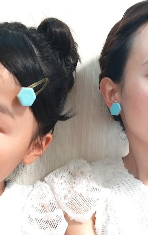 選べる♪おそろいイヤリング&ピアス&ヘアゴム&ヘアピン 4枚目の画像